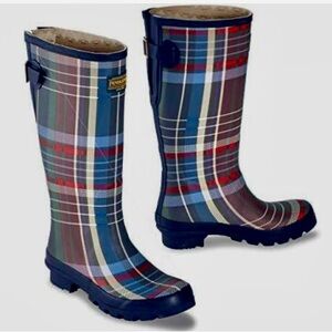 NIB Pendleton Classic Americana Plaid Tall Boots Size 10